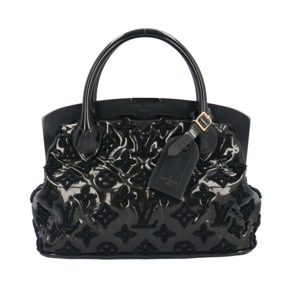 LOUIS VUITTON Black Monogram Leather Bag - Picture 1 of 6